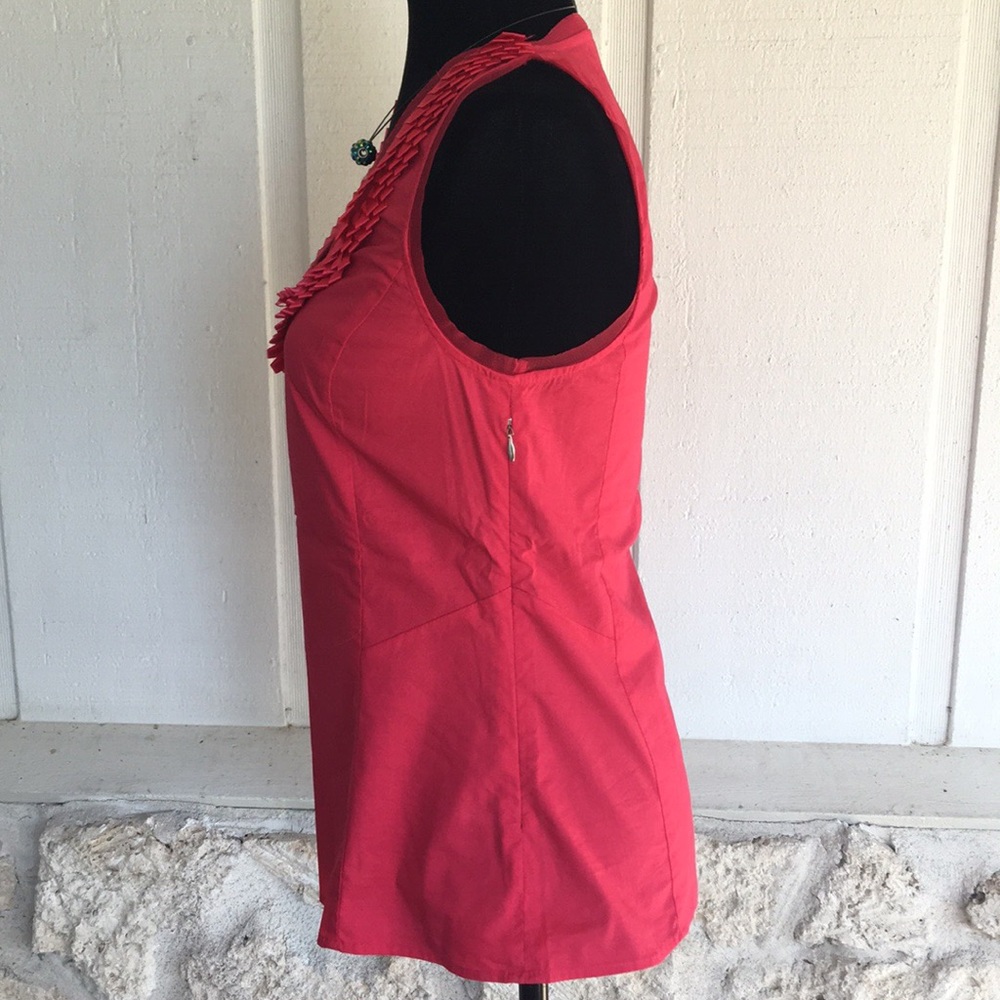 DONATED Express hot pink stretch sleeveless blouse - Picture 4 of 8